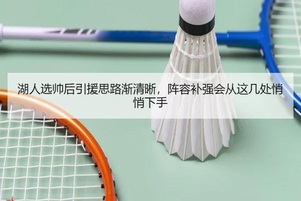 湖人选帅后引援思路渐清晰，阵容补强会从这几处悄悄下手